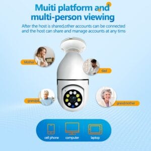 5G Bulb E27 Surveillance Camera - Home & Kitchen | BuyersFeast