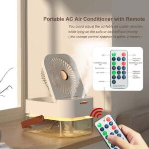 3 In 1 Portable Fan Air Conditioner Humidifier Cooling USB Fan - Gadgets | BuyersFeast