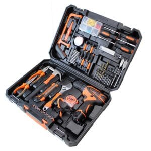 Household Tool Kit 12V Lithium-Ion Cordless Screwdriver Drill - Gadgets | BuyersFeast