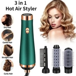 Multifunctional 3-in-1 Hair Dryer Brush with Replaceable Combs - Health & Beauty | BuyersFeast