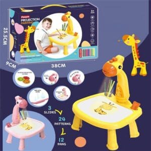 Projection Painting Multifunctional Drawing Board Game 201-1B Yellow - Toys, Games & Babies | BuyersFeast