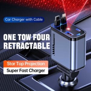 Retractable Car Charger - Car Accessories | BuyersFeast