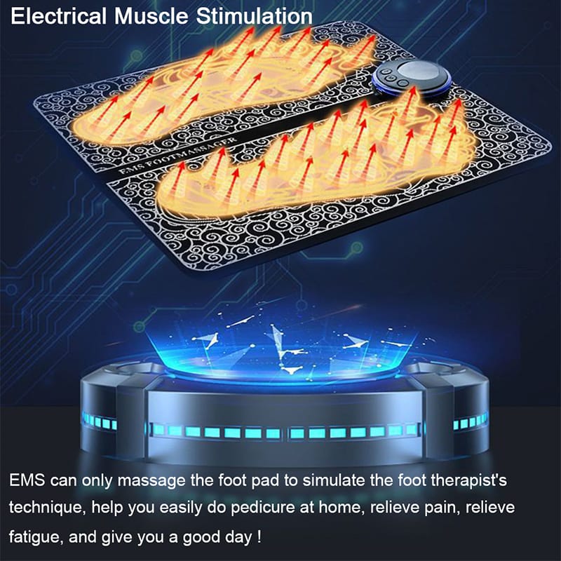 EMS Foot Massager Pad Portable Electric Muscle Stimulation - Gallery | BuyersFeast