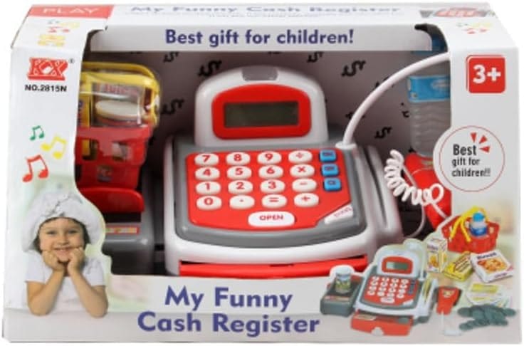 Pretend Play Store Cashier Cash Register Kit with Scanner - Gallery | BuyersFeast